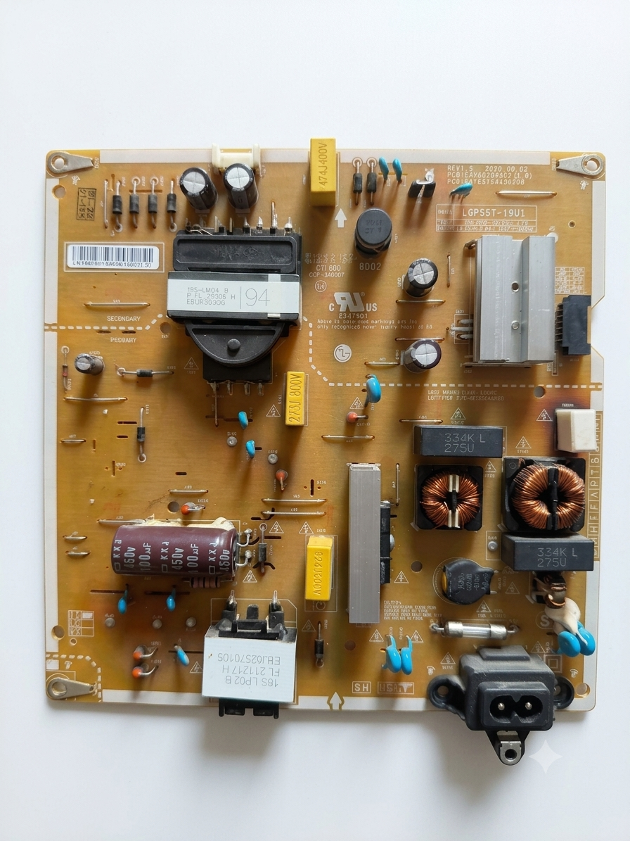 LG 55" Smart LED TV Power Supply Board EAY65149308 / LGP55T-19U1 (For Model: 55UP7500PTZ)