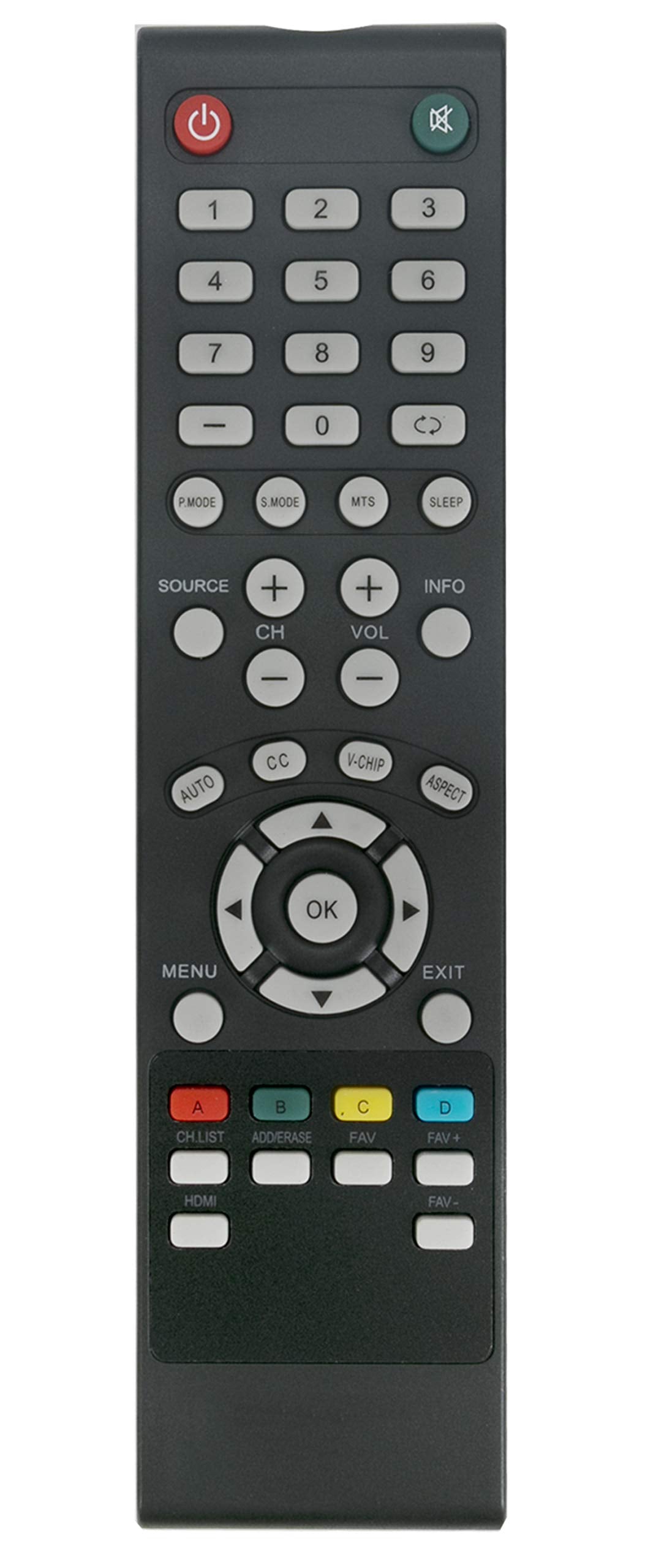 Vu, Reconnect, Mitashi 3-in-1 LCD TV Remote Control – Universal Replacement | AAA Battery Operated#