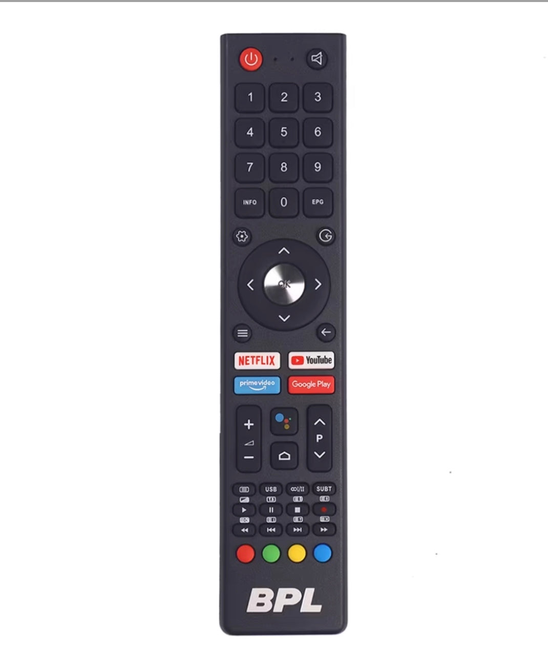 Original BPL Smart TV Remote with Google Voice – Netflix, Prime Video, YouTube | Buy Online India