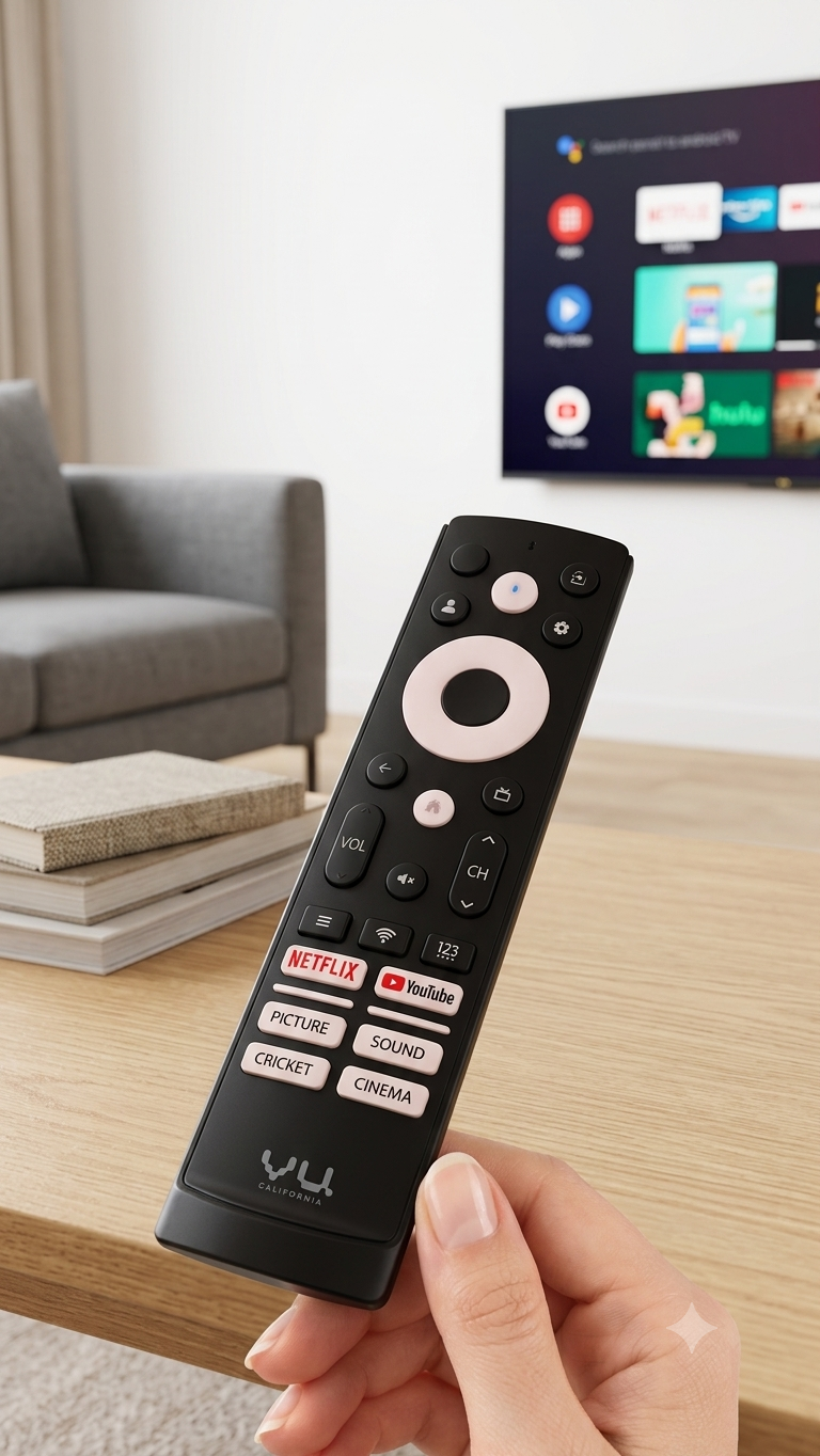 Orginal Vu Android / Smart TVs Dedicated Netflix, YouTube, Cricket & Cinema Hotkeys