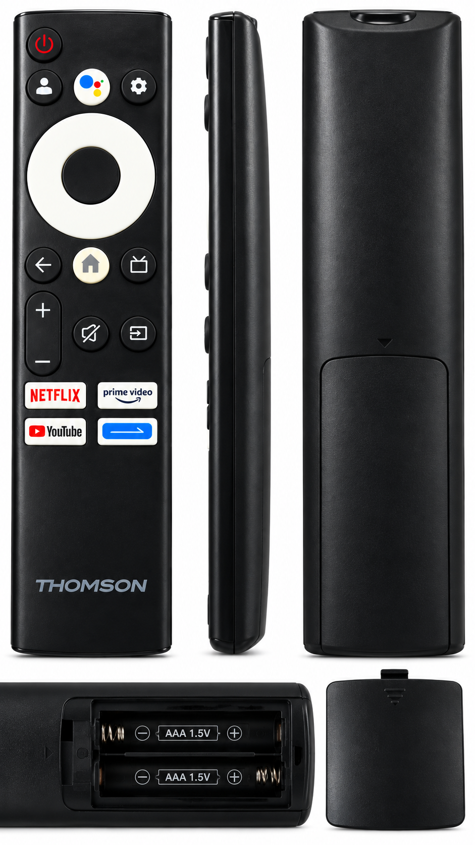 Thomson Smart TV Remote Control - back and battery compartment