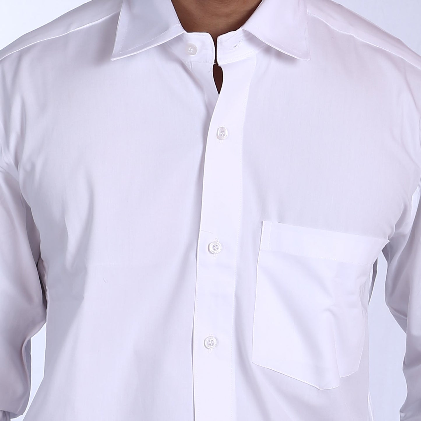 Poomex White Premium Cotton Shirt - Faritha