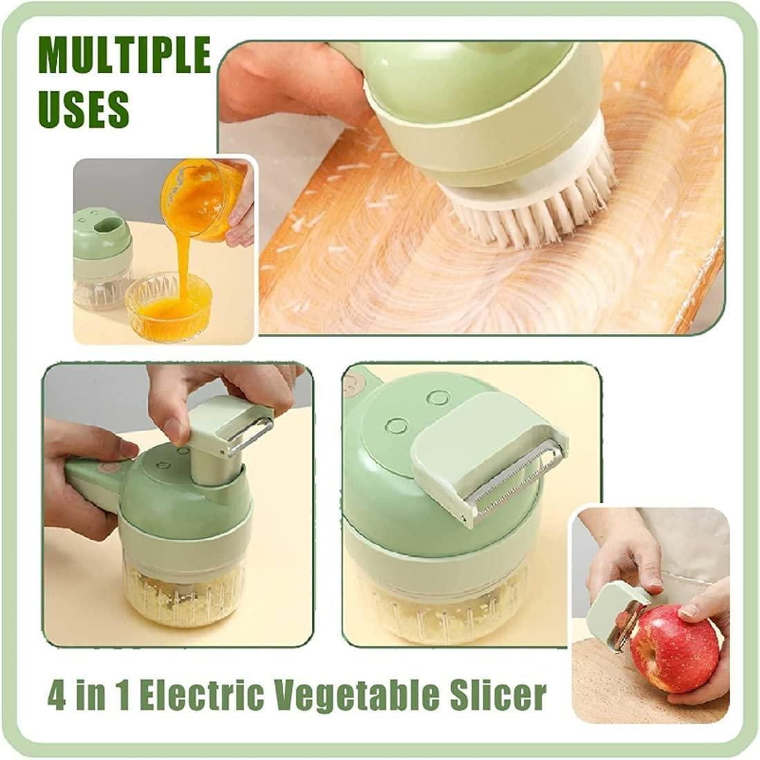 Faritha 4 in 1 Portable Rechargeable Electric Vegetable Cutter Set - Faritha