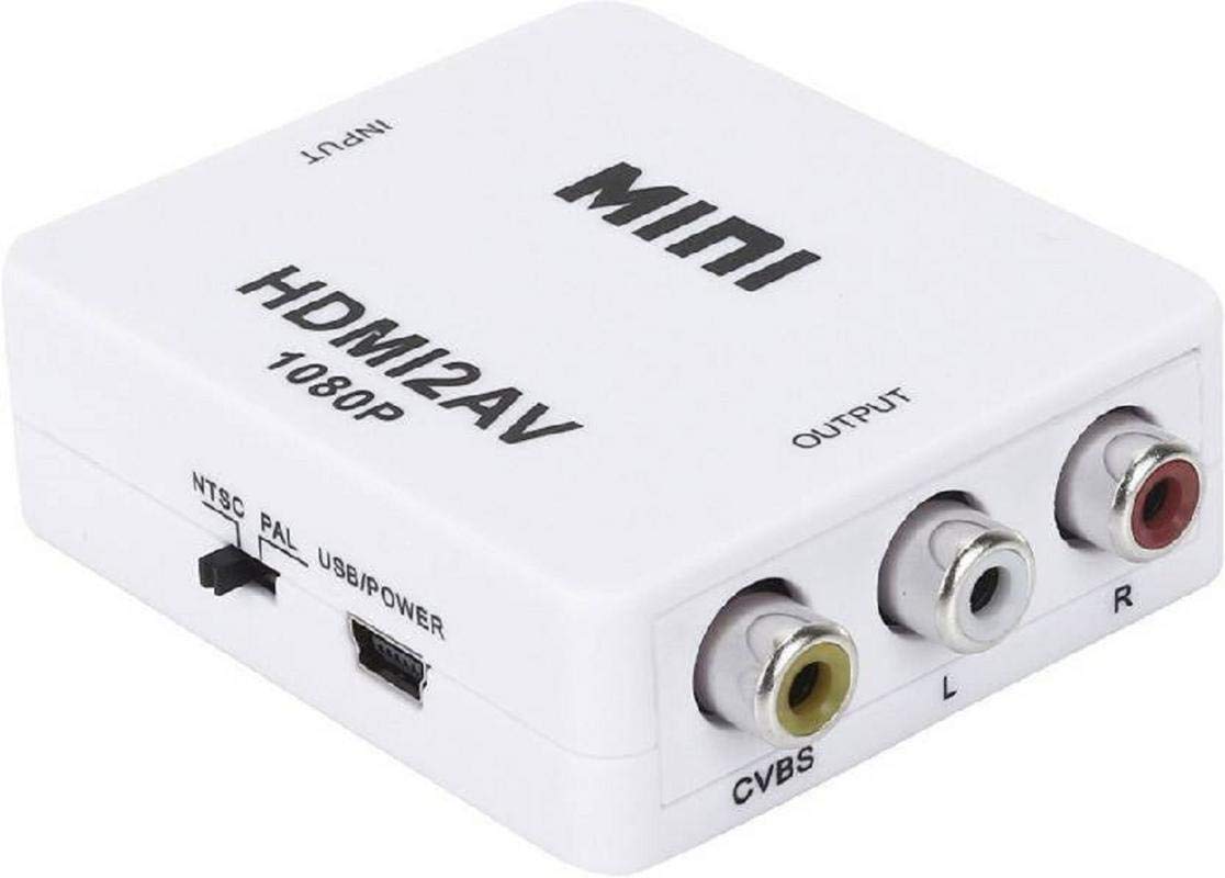Mini HDMI 2 AV UP Scaler 1080P HD Video Converter Media Streaming Device* - Faritha