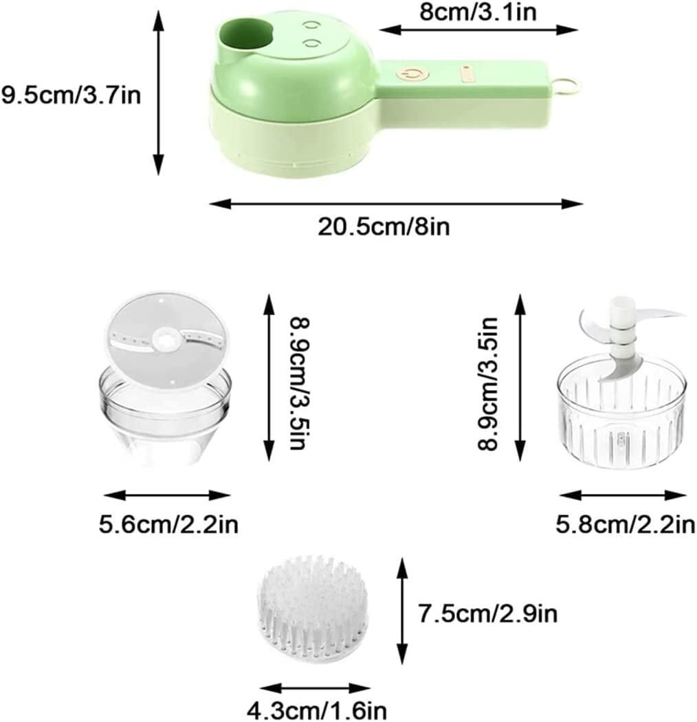 Faritha 4 in 1 Portable Rechargeable Electric Vegetable Cutter Set - Faritha