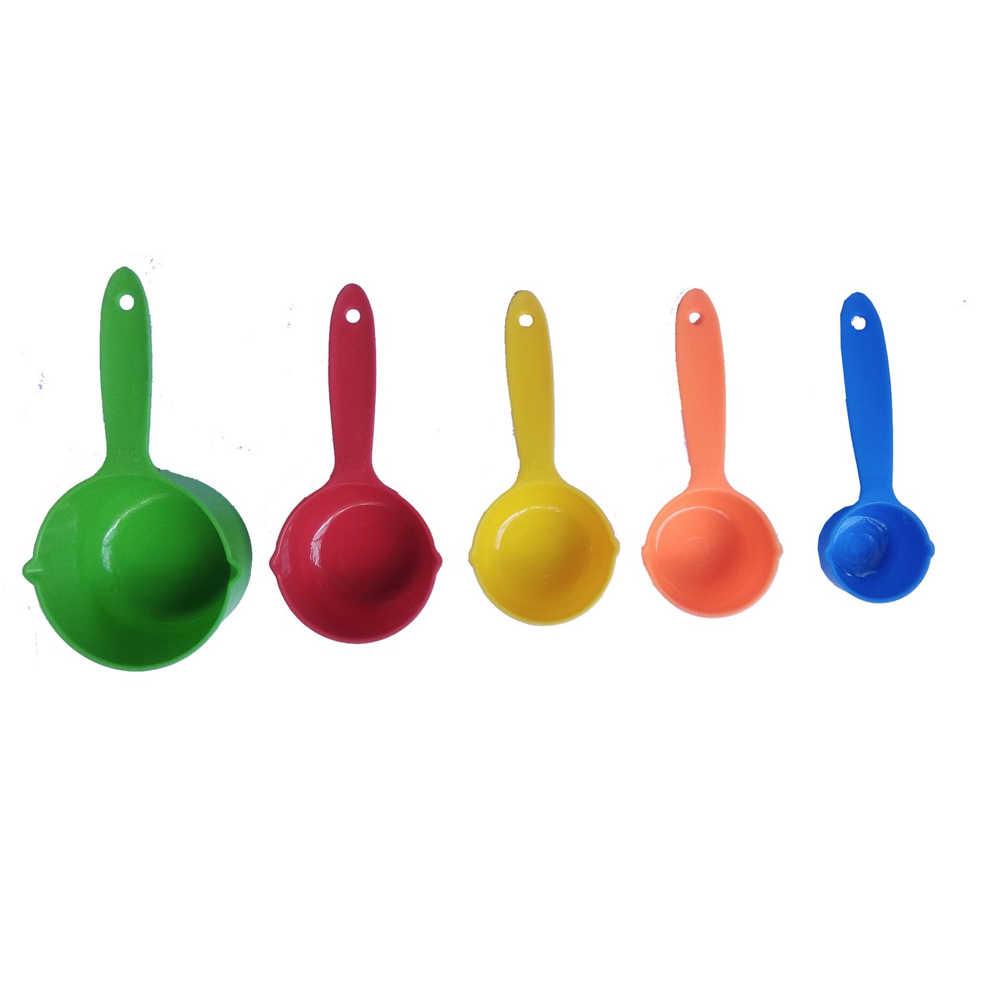 5 Nos Measuring Cups - 30 ml to 250 ml - ABS Plastic - Faritha