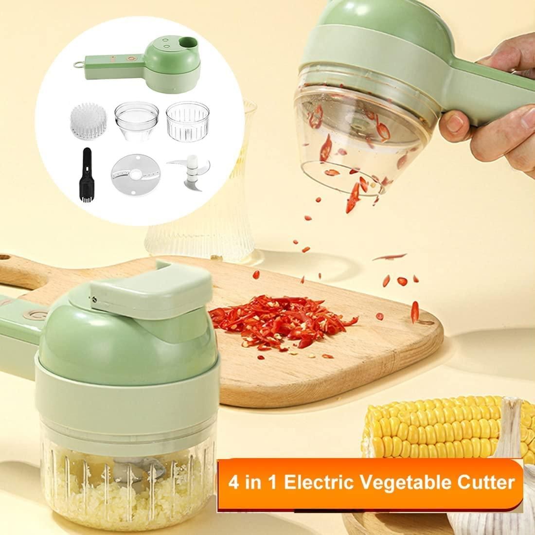 Faritha 4 in 1 Portable Rechargeable Electric Vegetable Cutter Set - Faritha