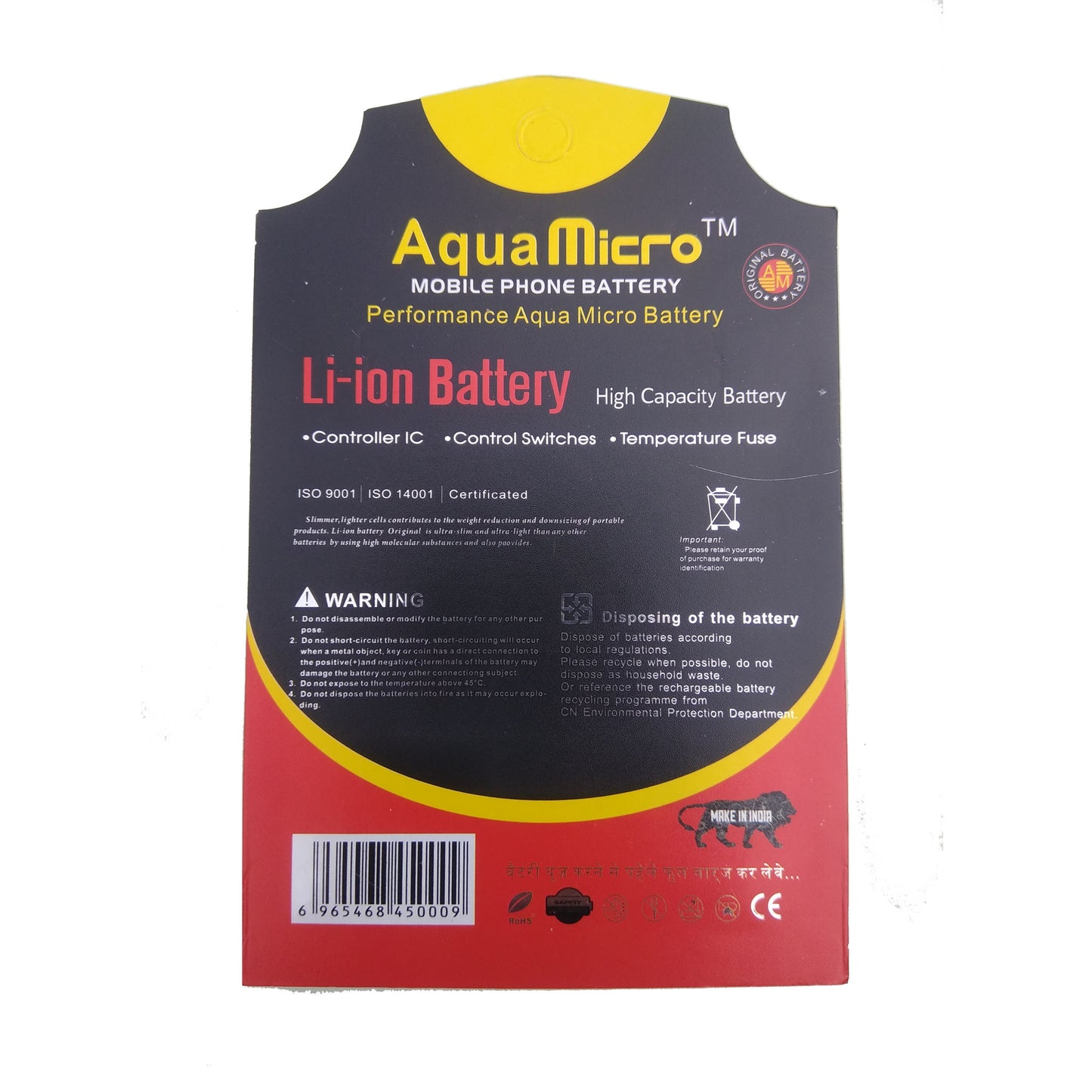 Aqua Micro Rechargeable Battery suitable for Honor 9 Lite - Faritha