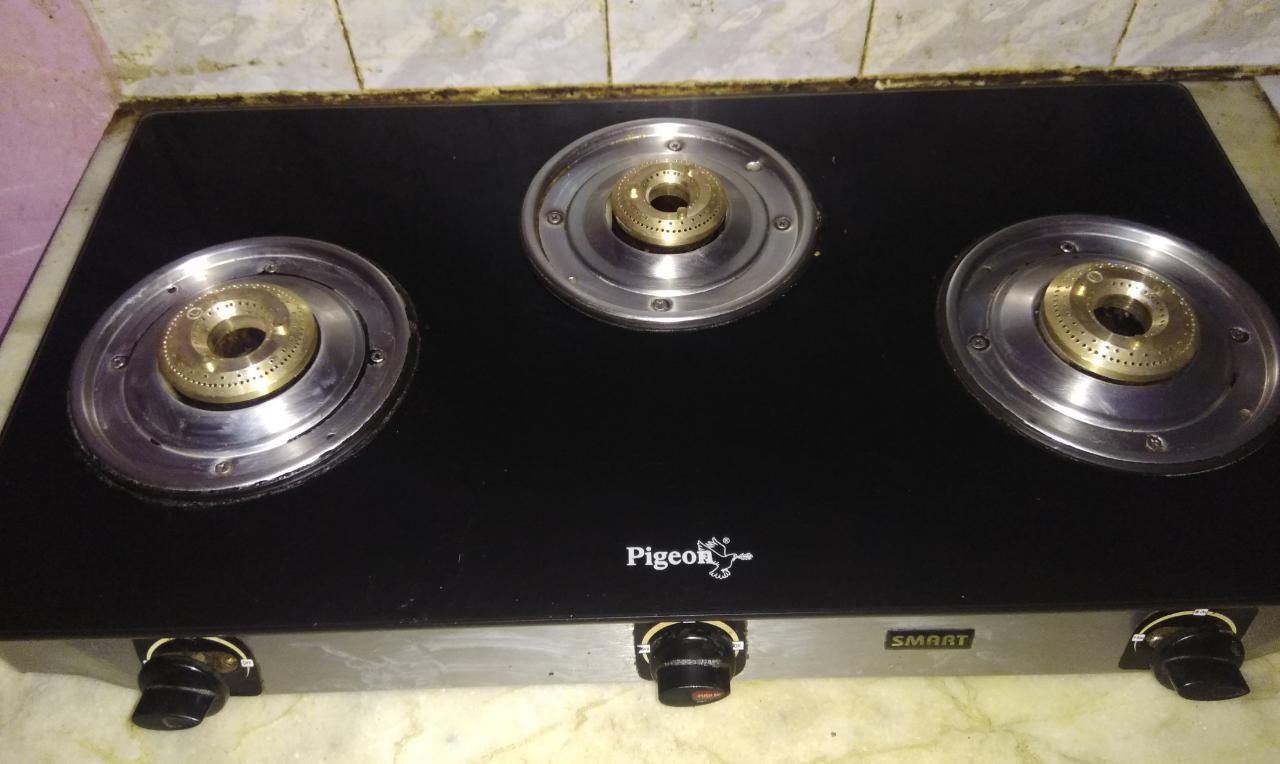 2 nos gas stove burner (Medium & Big) for glass top Gas stove - Faritha