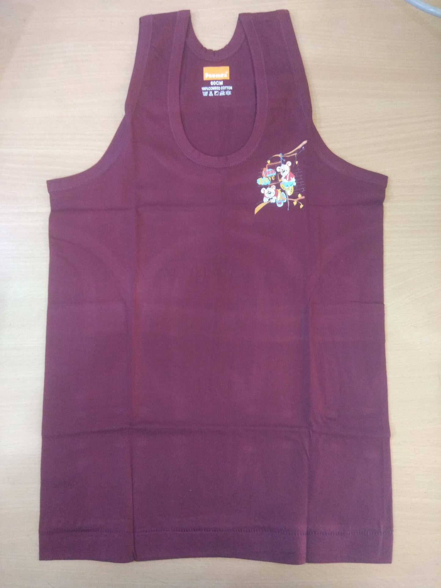 Poomex Premium boys Kids innerwear banian Vest - Colour- Sleeveless - Faritha