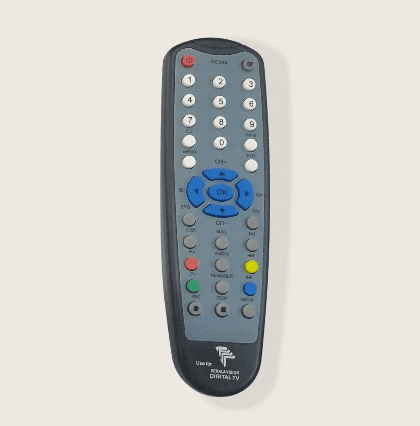 Kerala Vision Digital TV settop box remote control - Faritha
