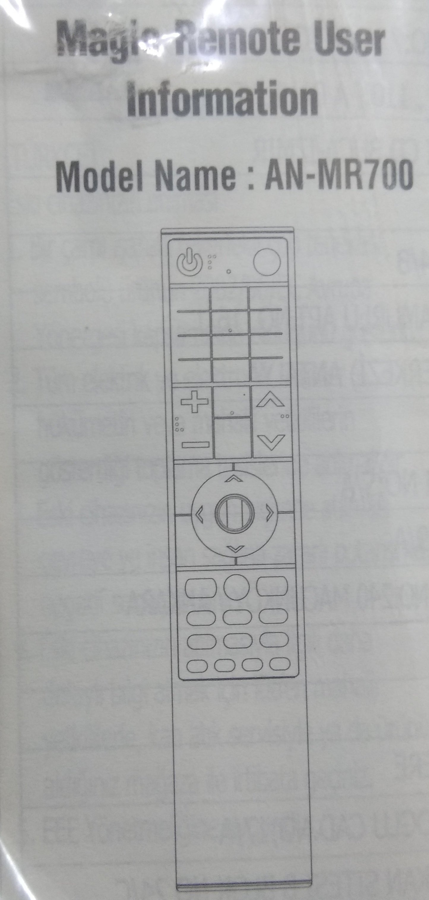 Original Genuine LG Magic Remote Control Model : AN-MR600 & AN-MR700 - Faritha