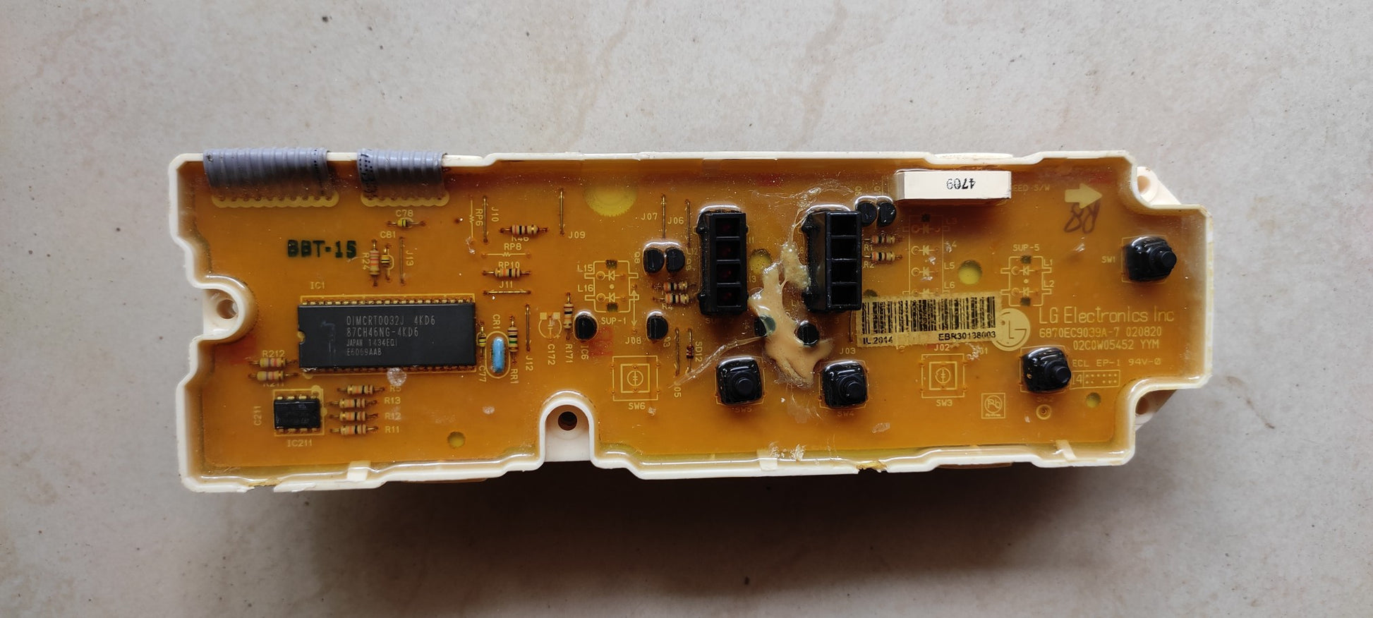 AAA Refurbished 4 Button Original LG Washing Machine Board 04 - Faritha