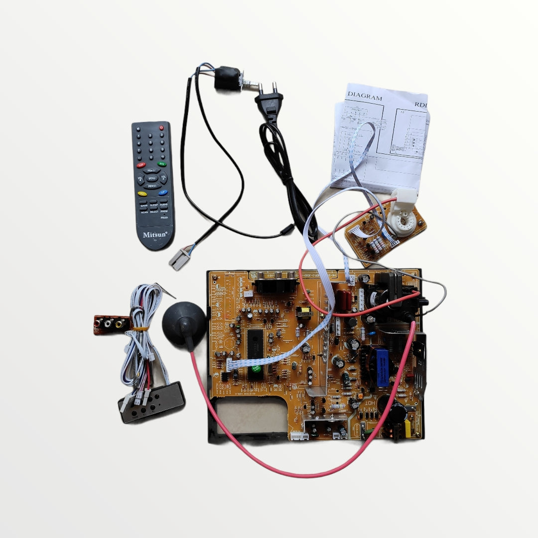 CRT tv kit Colour TV MotherBoard Full Set AV Model - Faritha