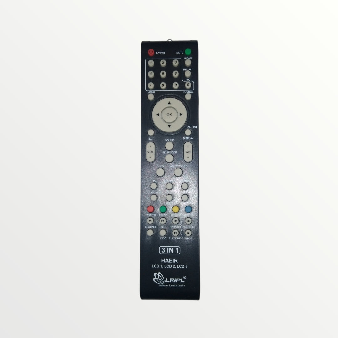 HAIER 3 in 1 LCD TV REMOTE CONTROL * Compatible*High Sensitivity (LD19) - Faritha
