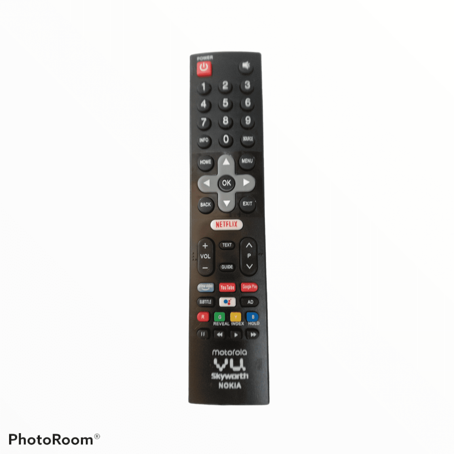Vu, Motorola,Skyworth,Nokia Smart TV remote control Youtube, Netflix,prime video - Faritha