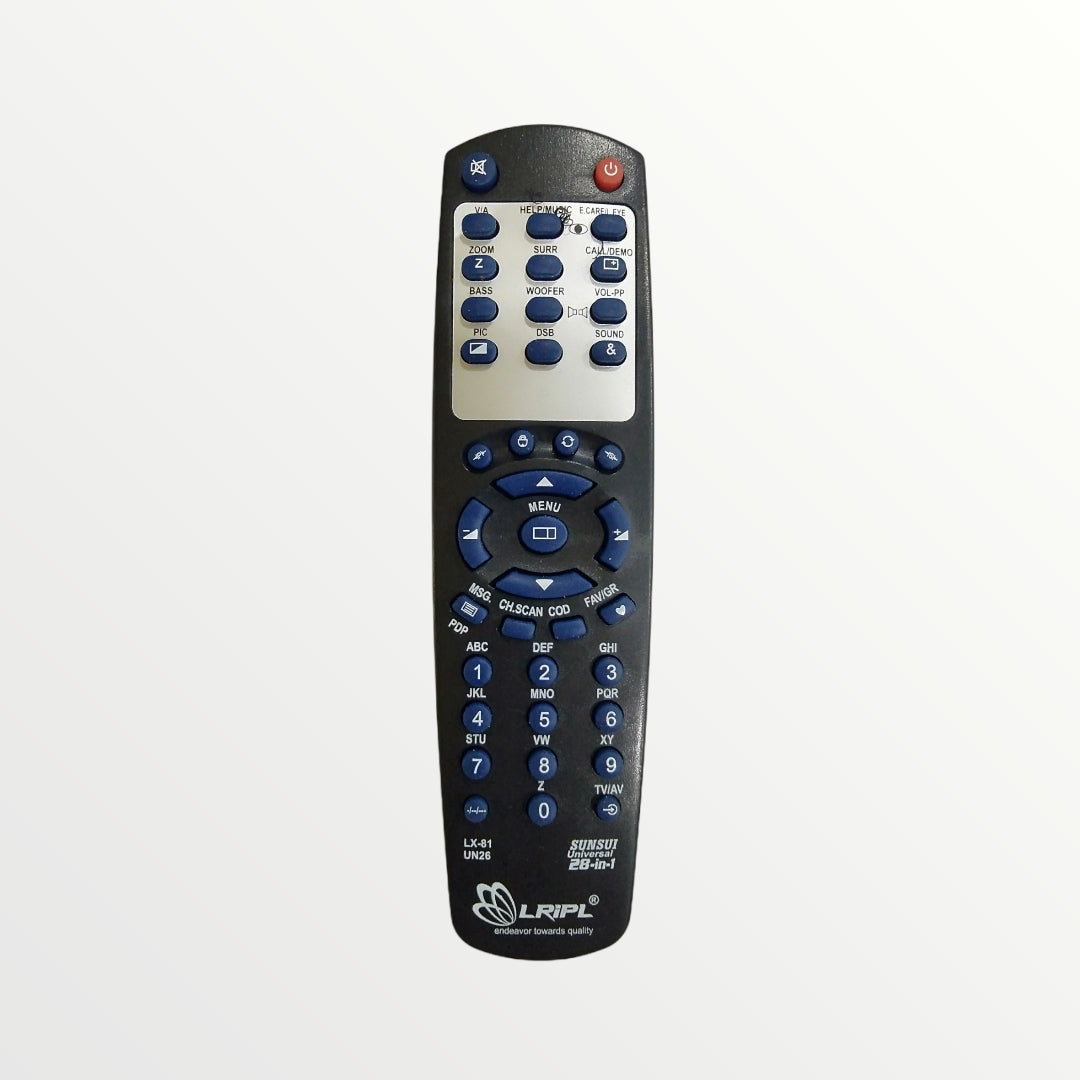 Sansui Universal Common TV Remote Control 28 in 1 TV16 Faritha