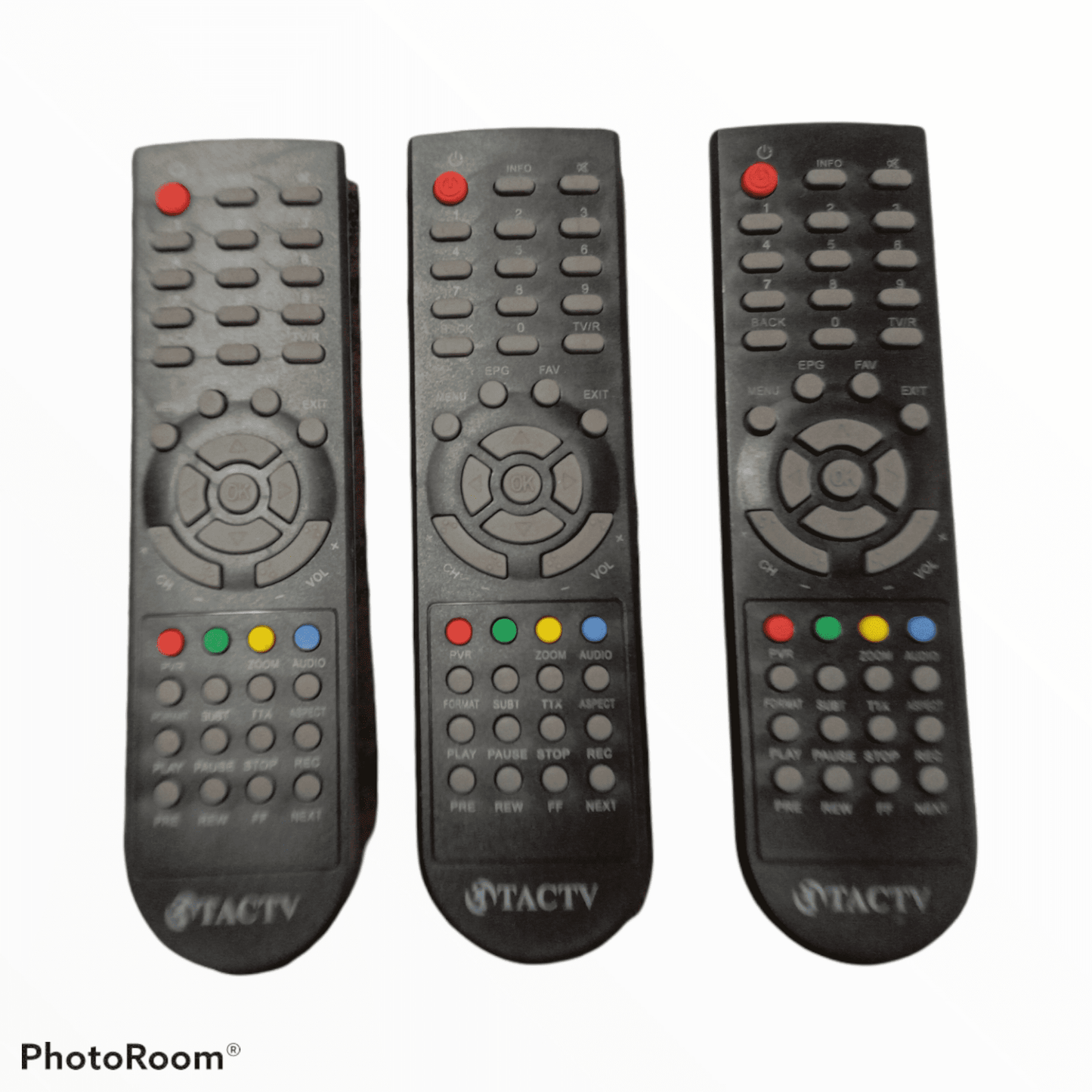 Combo 3pcs TACTV Tamilnadu Arasu Cable TV settop box remote control - Faritha