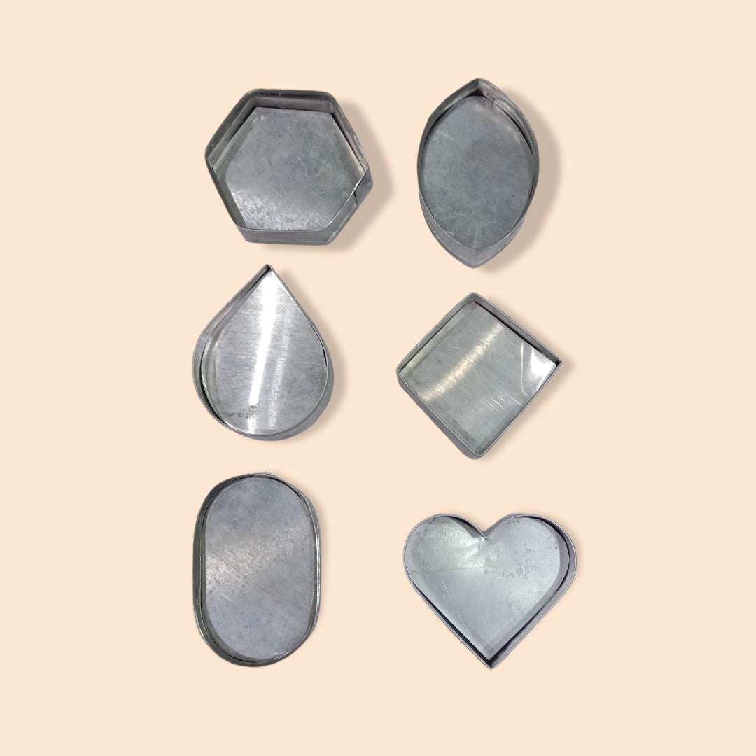 Cutlet Mould/Cutter/Shaper 6 Designs /Aluminium - Faritha