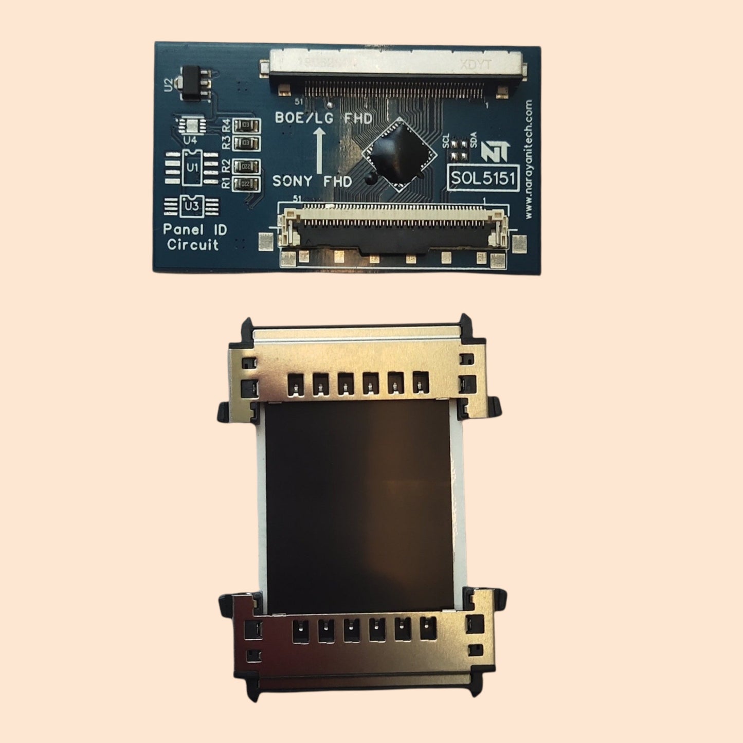 Sony to BOE/LG Convertor Interface Board FHD 51P to FHD 51P LVDS Interface Board - Faritha