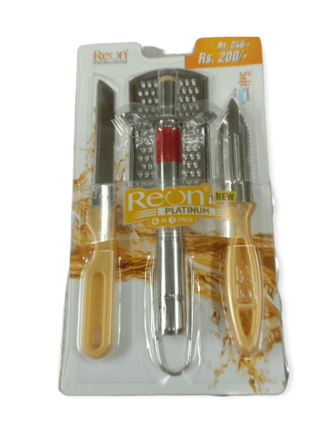 Reon Stainless Steel Lighter for Gas Stove and Knife, Vegetable Sleever - Faritha