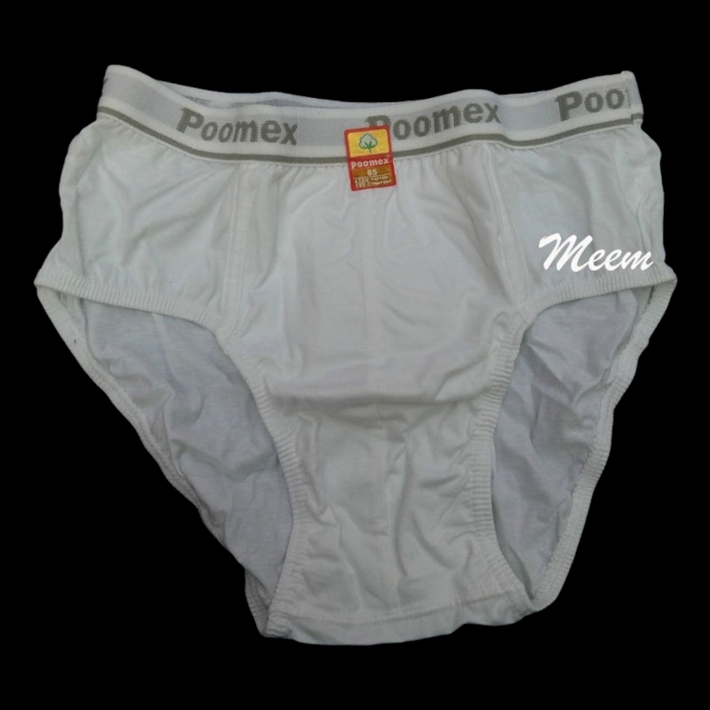 Poomex Gents Jetty Brief White Colour 100% Cotton - Faritha