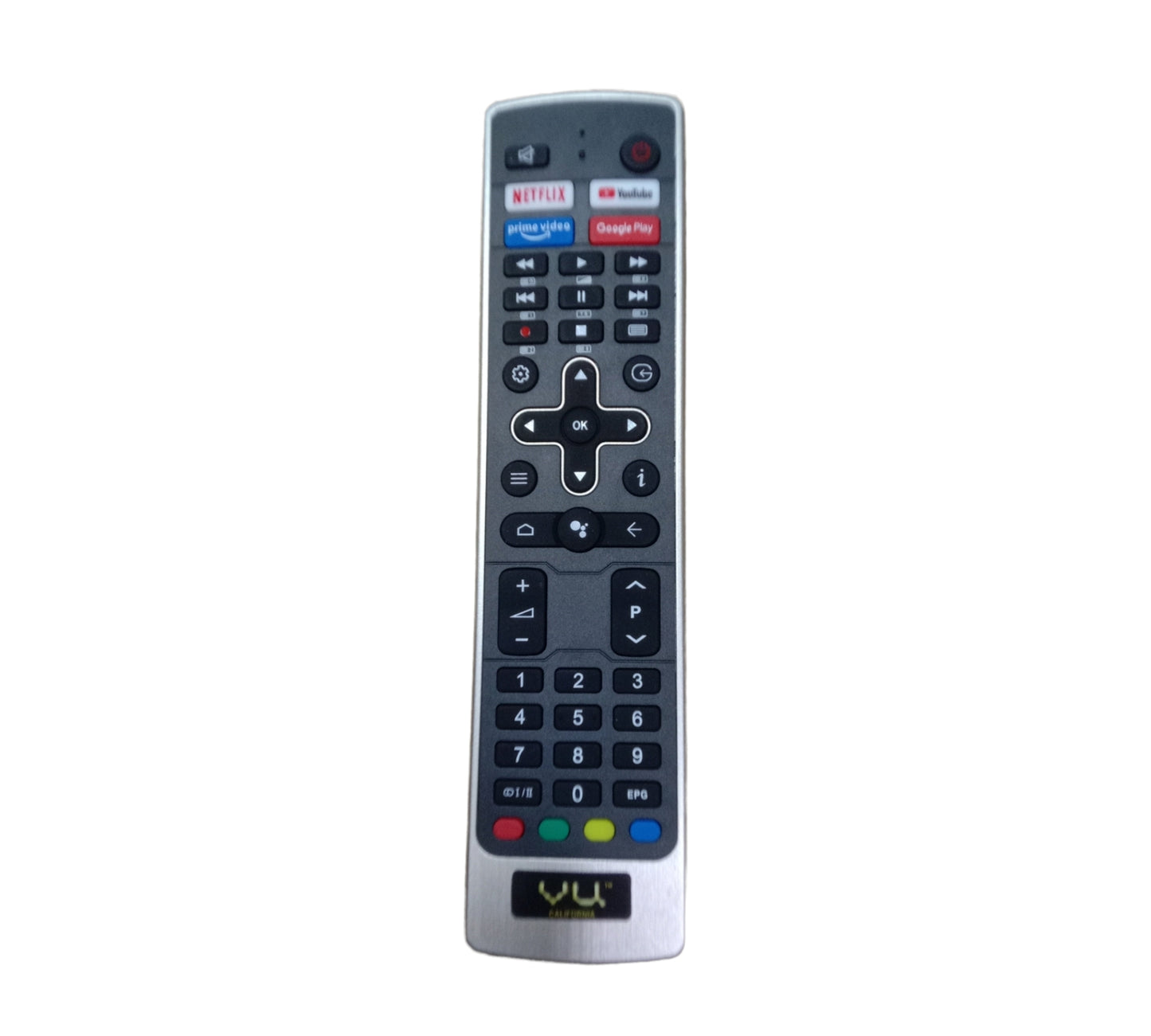 VU Smart TV Remote – Netflix YouTube Prime Video Google Play Universal – Faritha
