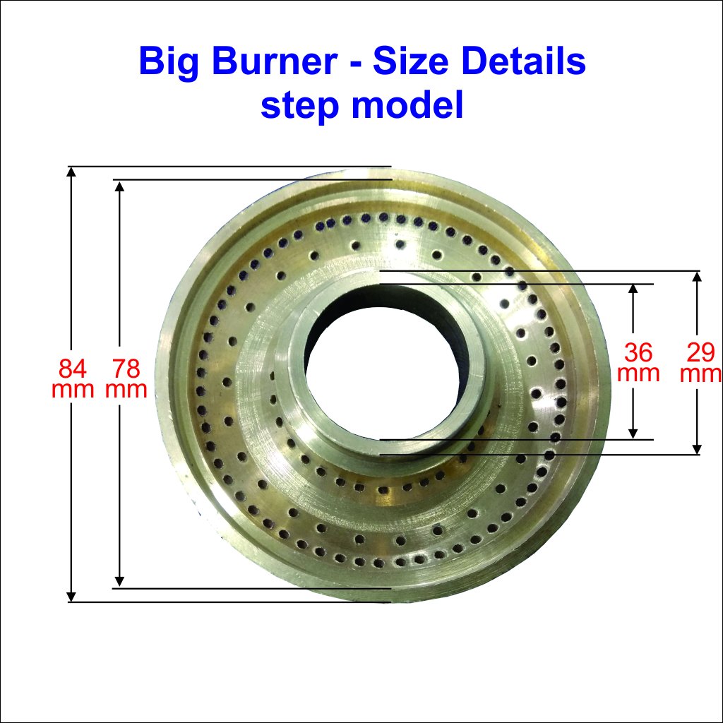 3 nos gas stove burner for glass top prestige stove SMB - Faritha
