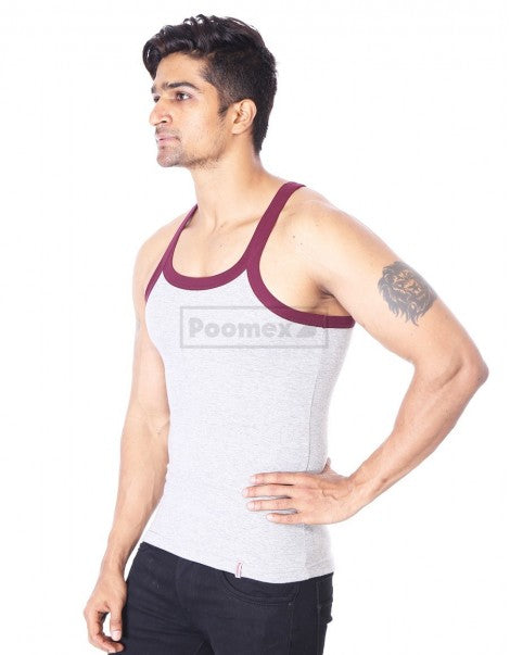 Poomex Gents Elegant Super Style GYM VEST Sleeveless - Faritha