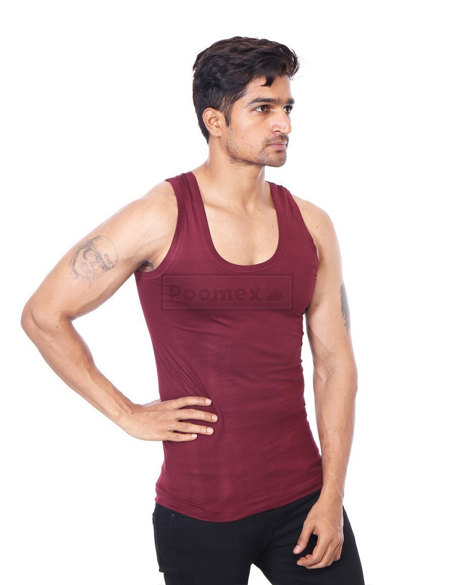 Poomex Gents Golden Colour Vest (Sleeveless & Half Sleeve) - Faritha