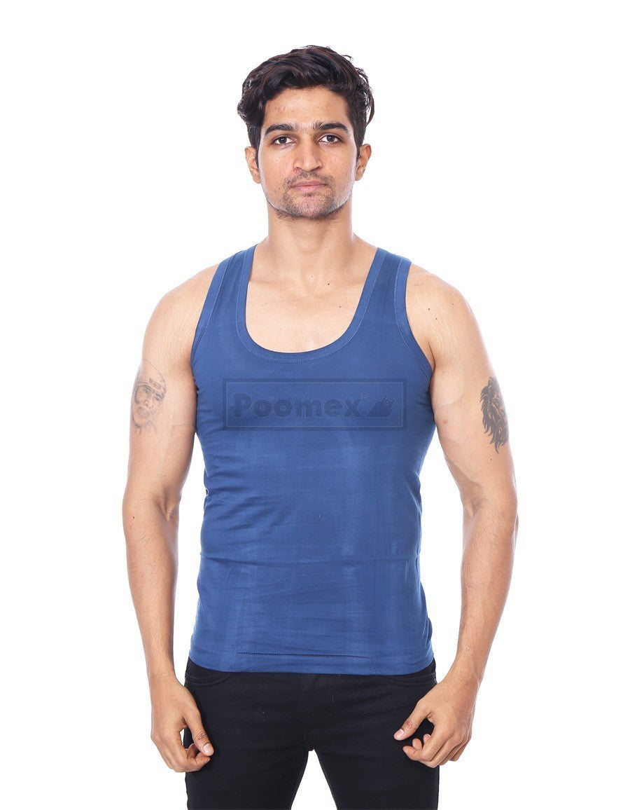 Poomex Gents Golden Colour Vest (Sleeveless & Half Sleeve) - Faritha