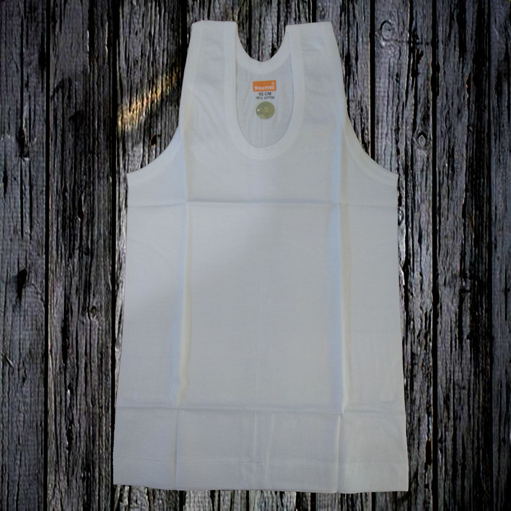 Poomex Premium boy innerwear baby Kids boy banian cotton Vest - White –  Faritha