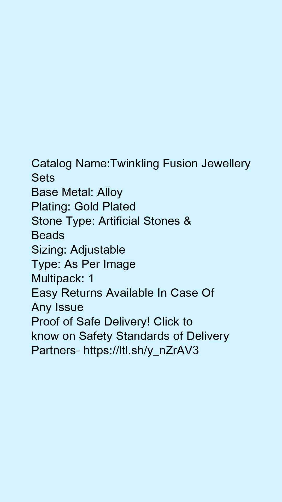 Twinkling Fusion Jewellery Sets - Faritha