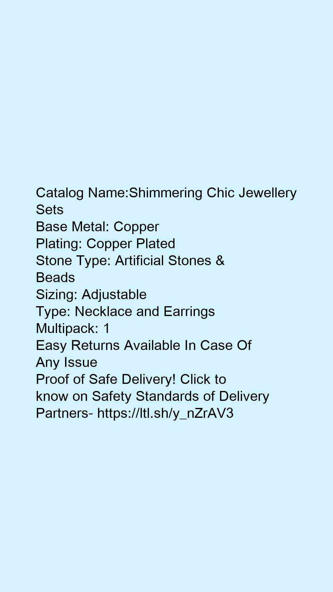 Shimmering Chic Jewellery Sets - Faritha
