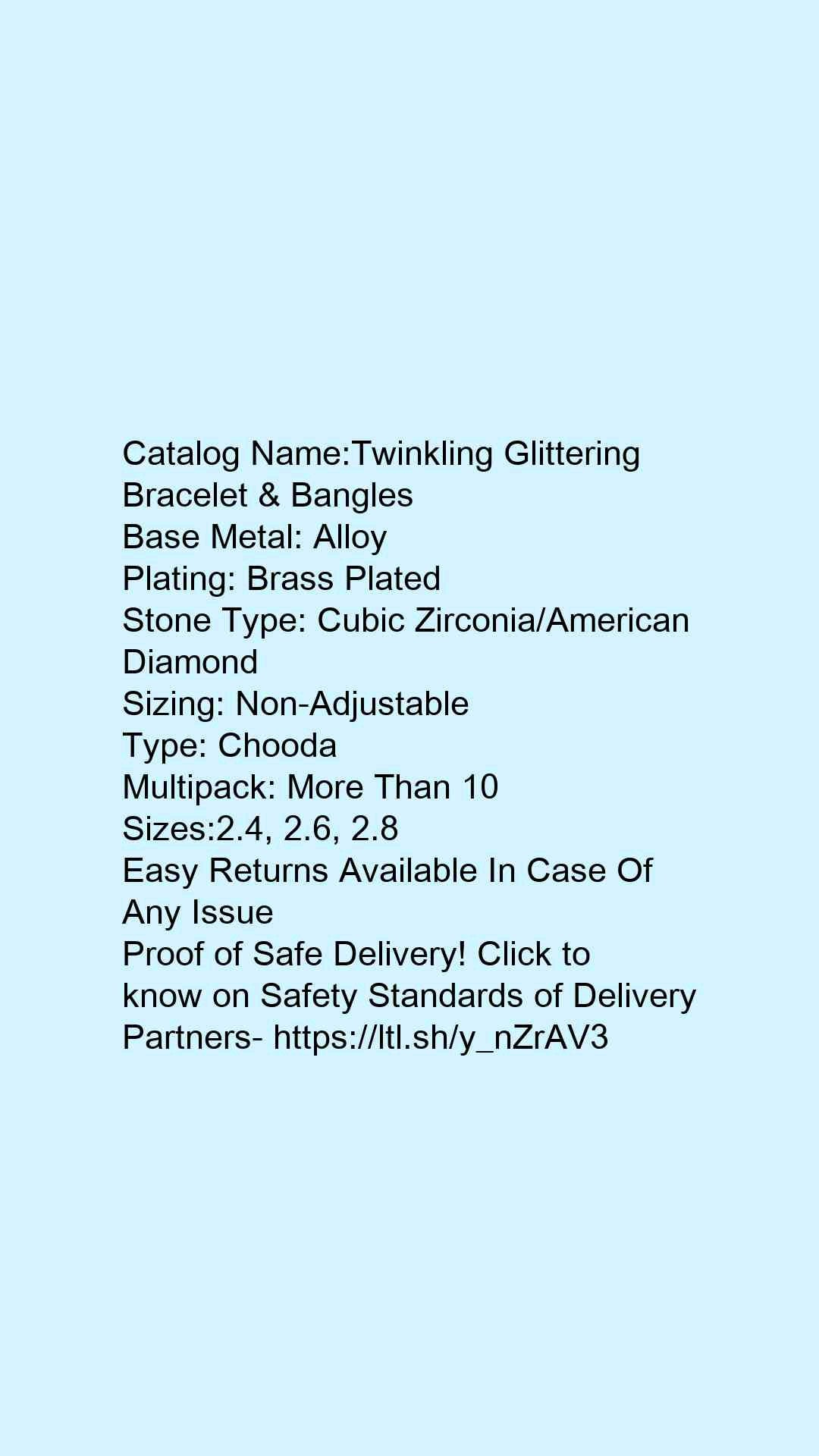 Twinkling Glittering Bracelet & Bangles