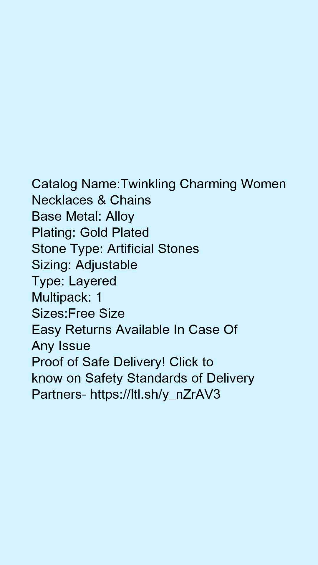 Twinkling Charming Women Necklaces & Chains - Faritha