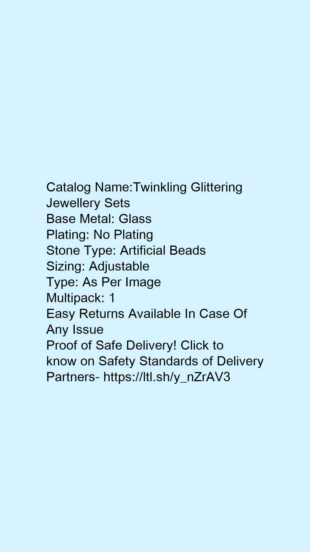 Twinkling Glittering Jewellery Sets