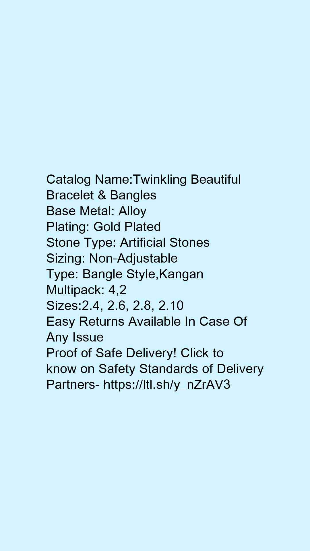 Twinkling Beautiful Bracelet & Bangles