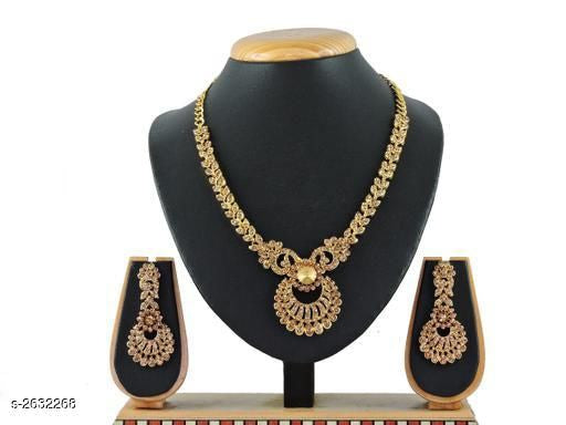 Women's Alloy Gold Plated Jewellery Set - Faritha