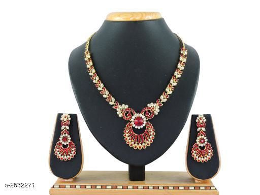 Women's Alloy Gold Plated Jewellery Set - Faritha