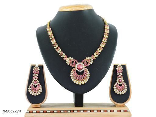 Women's Alloy Gold Plated Jewellery Set - Faritha