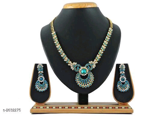 Women's Alloy Gold Plated Jewellery Set - Faritha