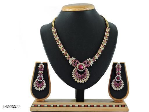 Women's Alloy Gold Plated Jewellery Set