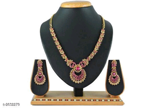 Women's Alloy Gold Plated Jewellery Set - Faritha