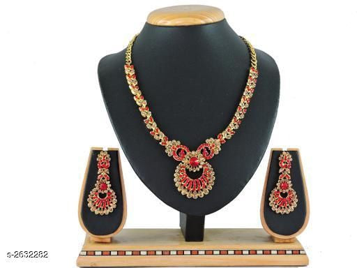 Women's Alloy Gold Plated Jewellery Set