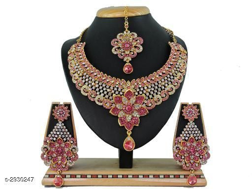 Women's Alloy Gold Plated Jewellery Set - Faritha