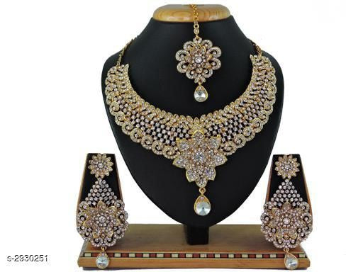 Women's Alloy Gold Plated Jewellery Set - Faritha