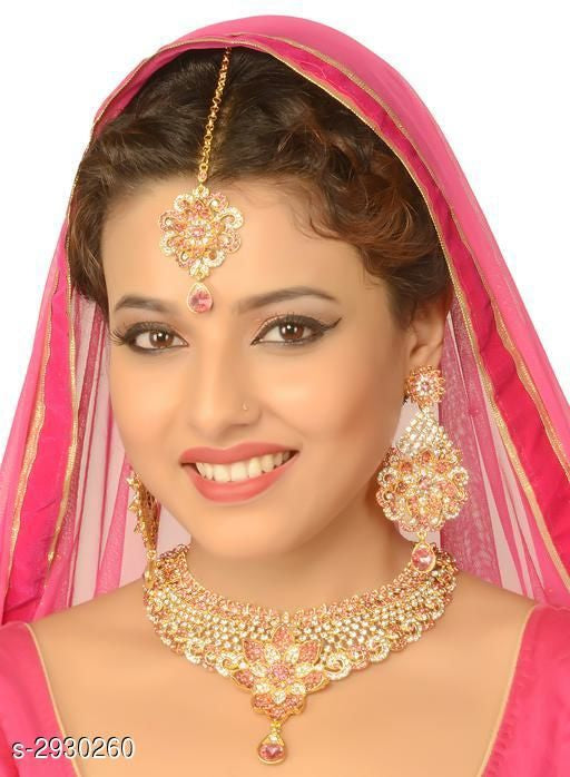 Women's Alloy Gold Plated Jewellery Set