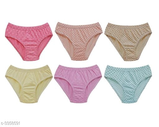 6 Nos Combo Women Girl Panties innerwear Underwear - Faritha