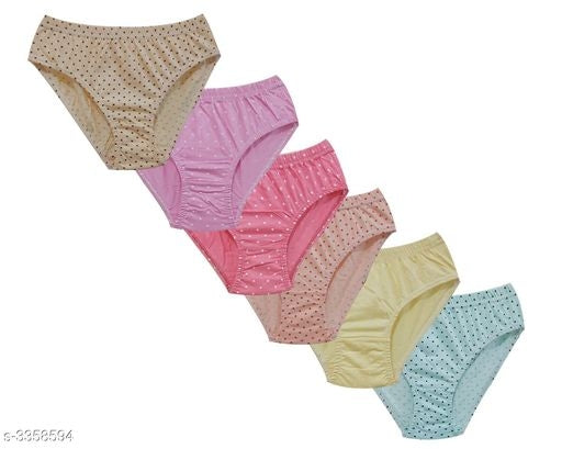 6 Nos Combo Women Girl Panties innerwear Underwear - Faritha